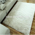 hand tufted pure silk white shaggy rug carpet tiles,factory price